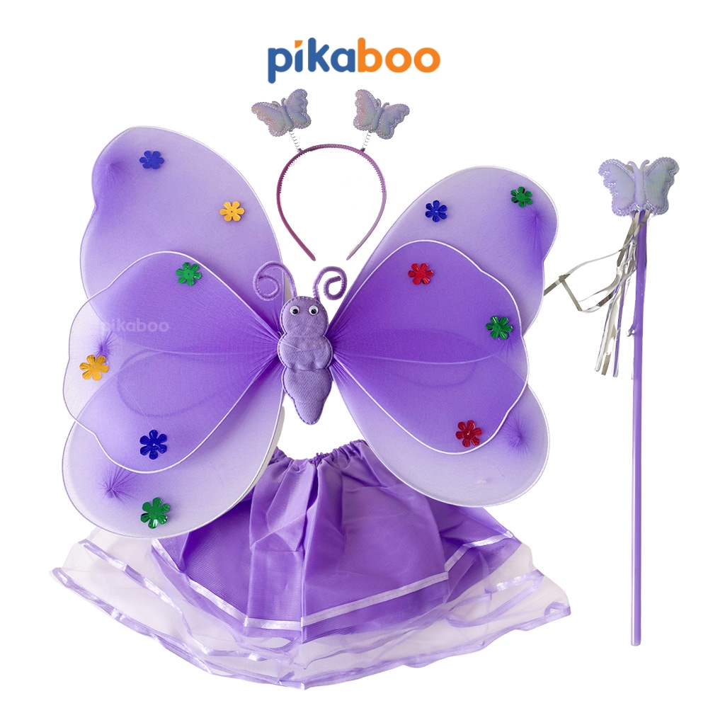 Đồ chơi trung thu cánh tiên Pikaboo xinh xắn cho bé gái chất liệu vải hoạ tiết và màu sắc sinh động