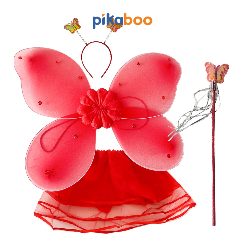 Đồ chơi trung thu cánh tiên Pikaboo xinh xắn cho bé gái chất liệu vải hoạ tiết và màu sắc sinh động