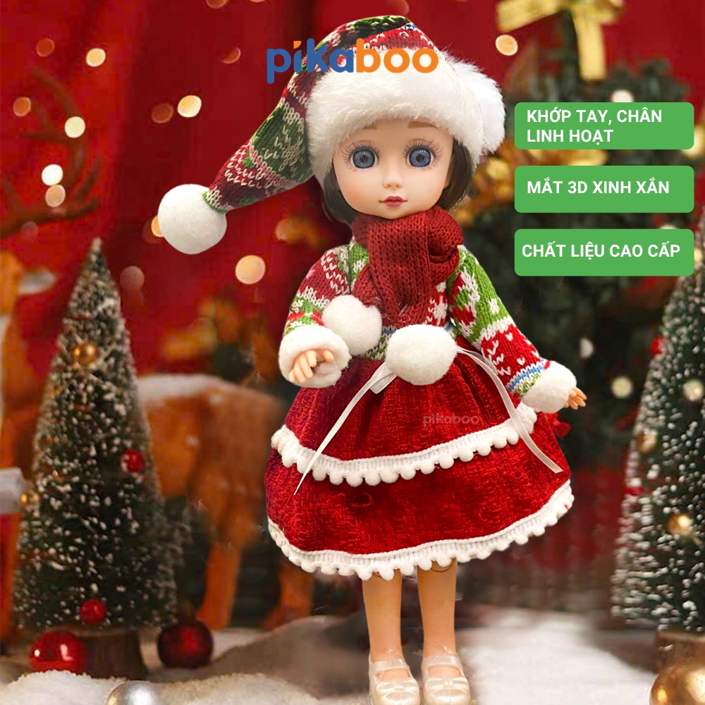 Búp bê Noel Pikaboo kèm cành thông xinh xắn