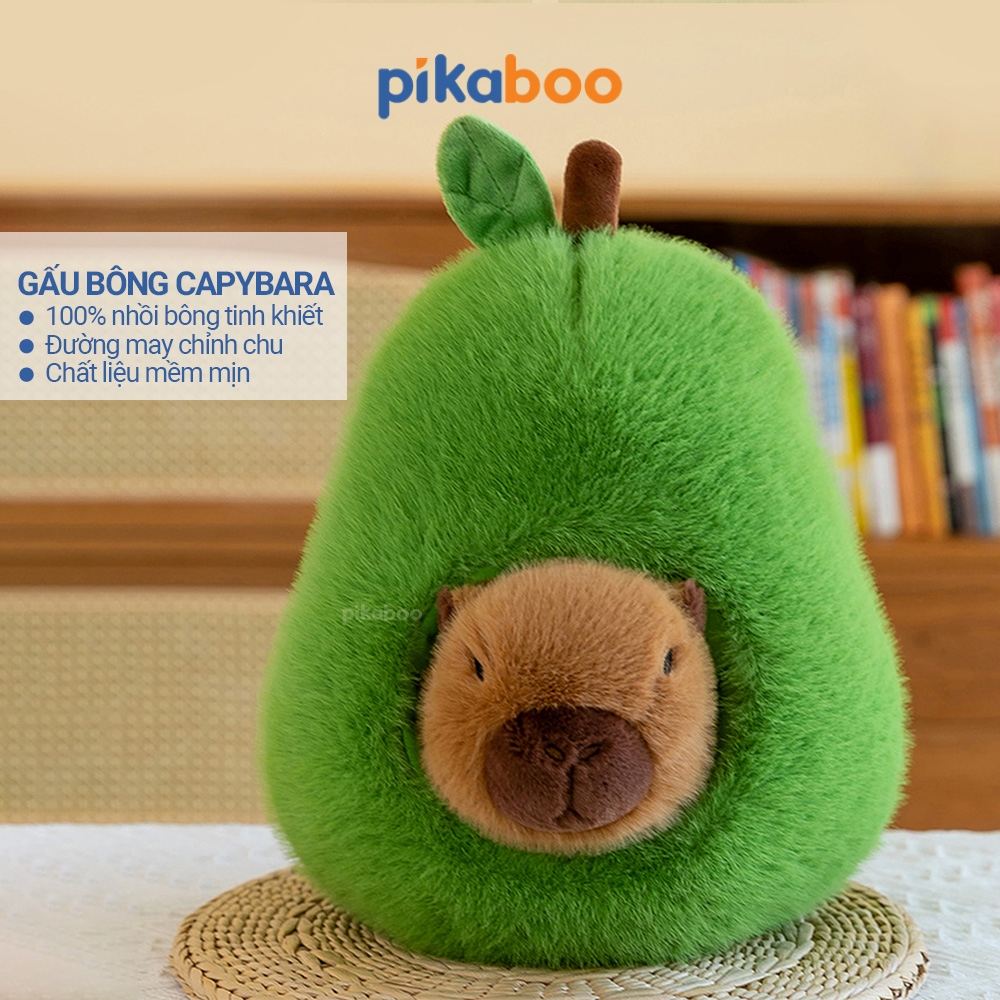 Gấu bông Capybara bơ Pikaboo