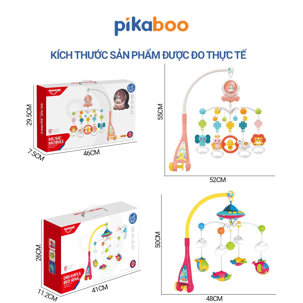 Đồ chơi treo nôi phát nhạc cho bé sơ sinh Pikaboo