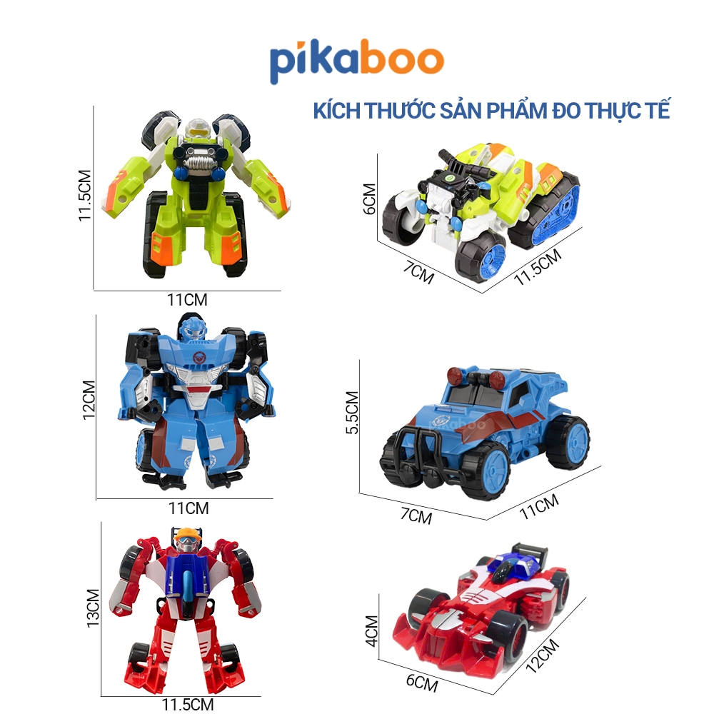 Robot biến hình Pikaboo 3 mẫu trong 1