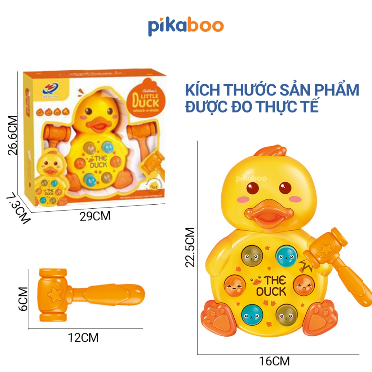Đồ chơi đập chuột con vịt Pikaboo