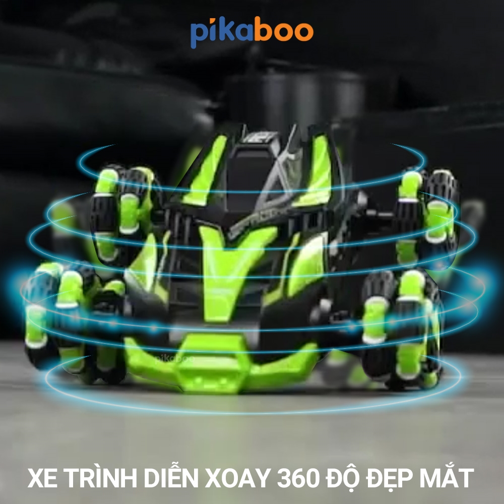 Xe ô tô địa hình 6 bánh điều khiển từ xa Pikaboo