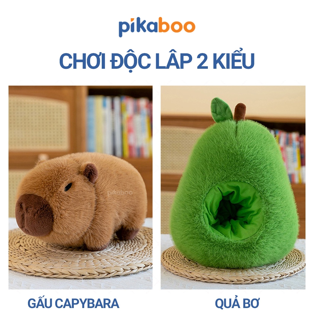 Gấu bông Capybara bơ Pikaboo