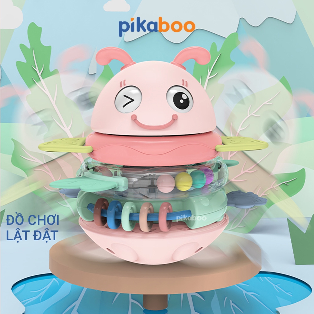 Đồ chơi lật đật Pikaboo kết hợp 3 in 1 và âm thanh vui nhộn, chất liệu an toàn cho bé