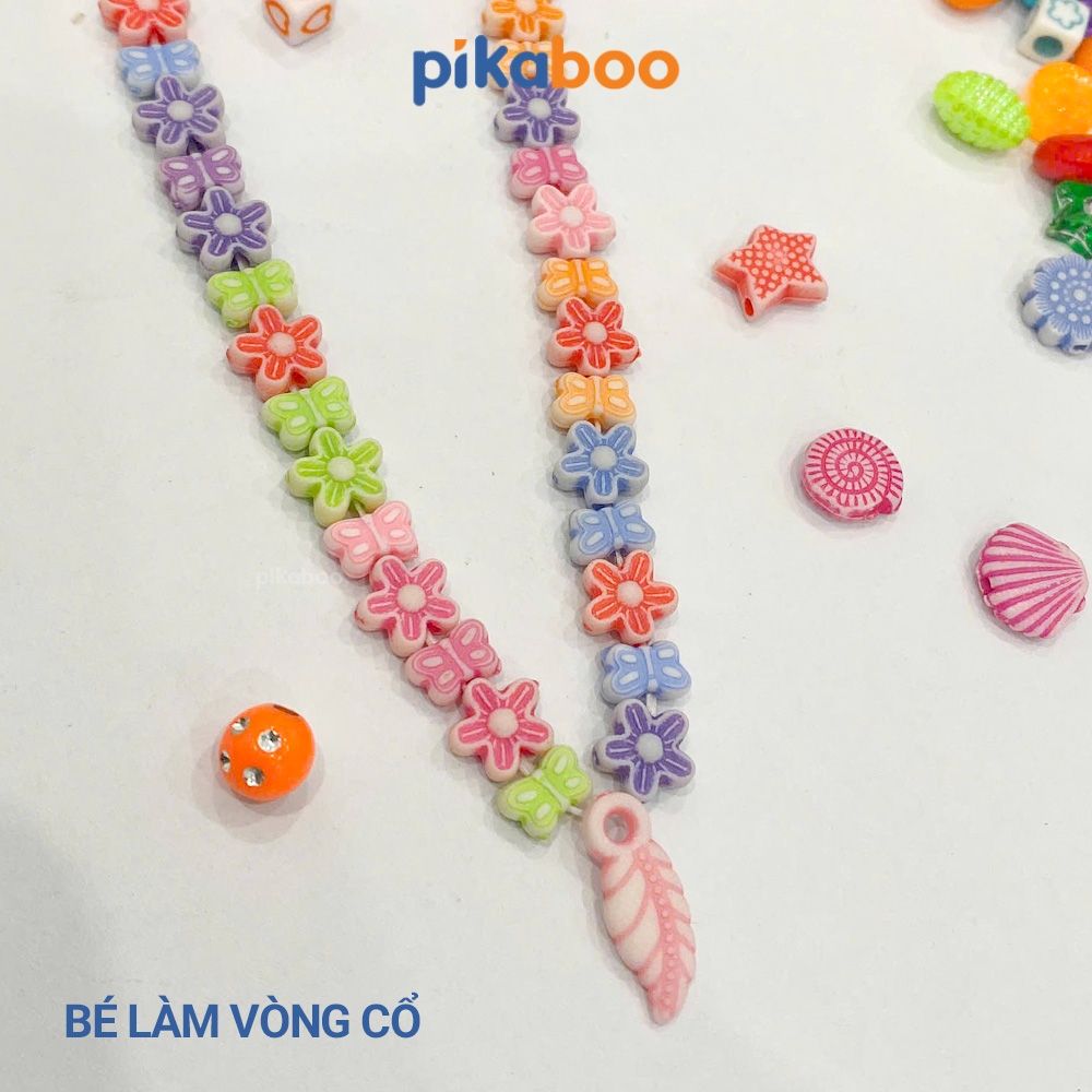 Hạt làm vòng tay Pikaboo, đồ chơi DIY cho bé tự sáng tạo