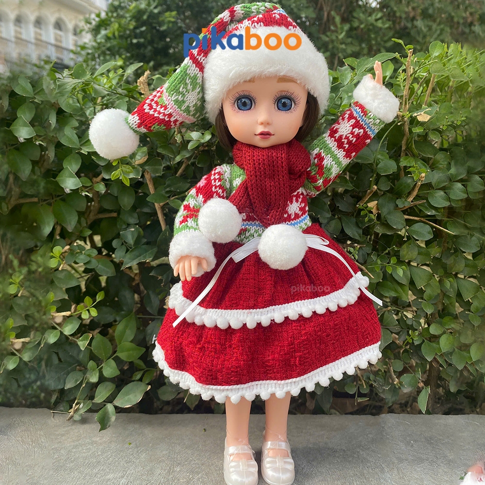Búp bê Noel Pikaboo kèm cành thông xinh xắn