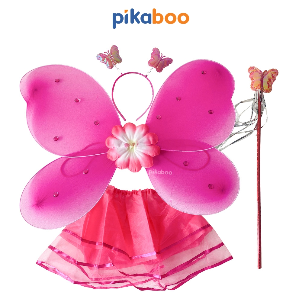 Đồ chơi trung thu cánh tiên Pikaboo xinh xắn cho bé gái chất liệu vải hoạ tiết và màu sắc sinh động