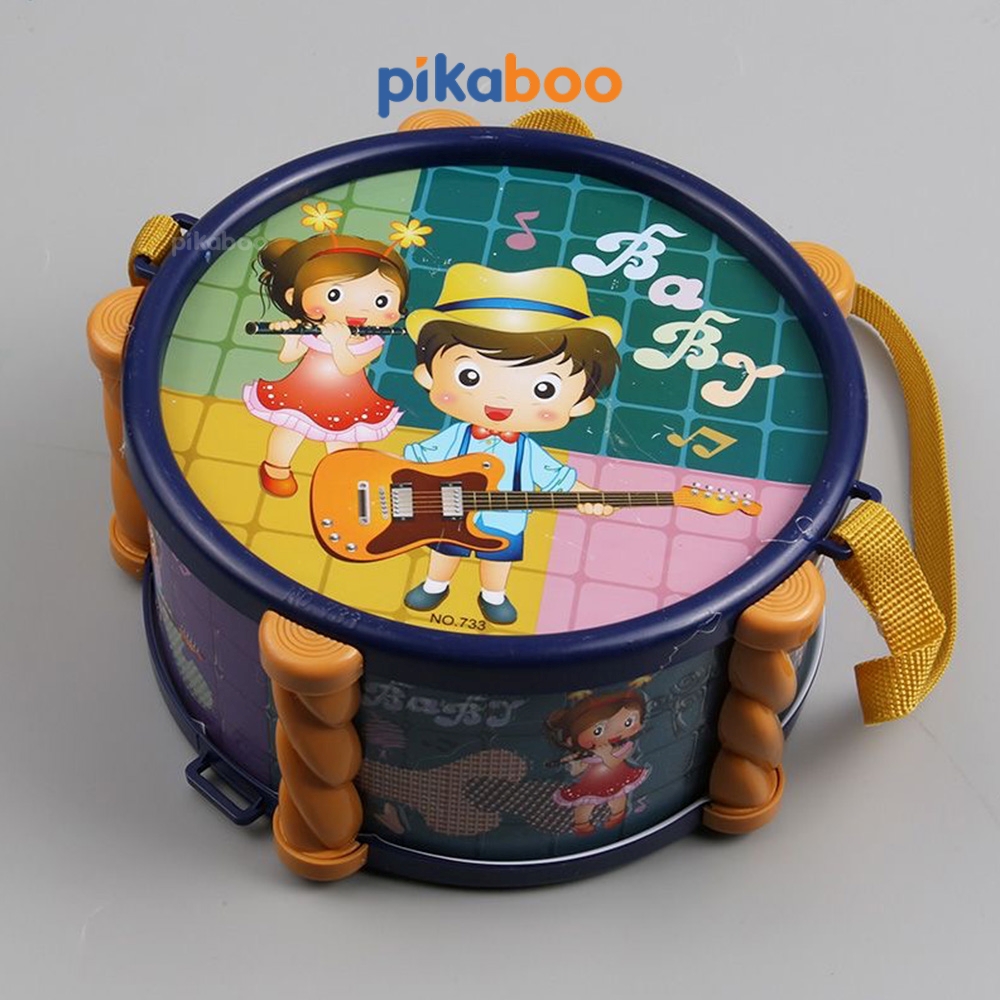 Đồ chơi trung thu bộ trống kèn Pikaboo có mẫu kèm xúc xắc và kèn, chất liệu nhựa an toàn cho trẻ