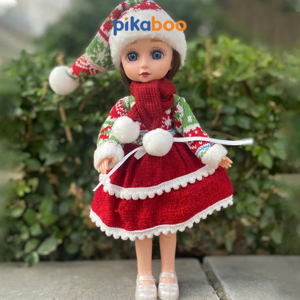 Búp bê Noel Pikaboo kèm cành thông xinh xắn