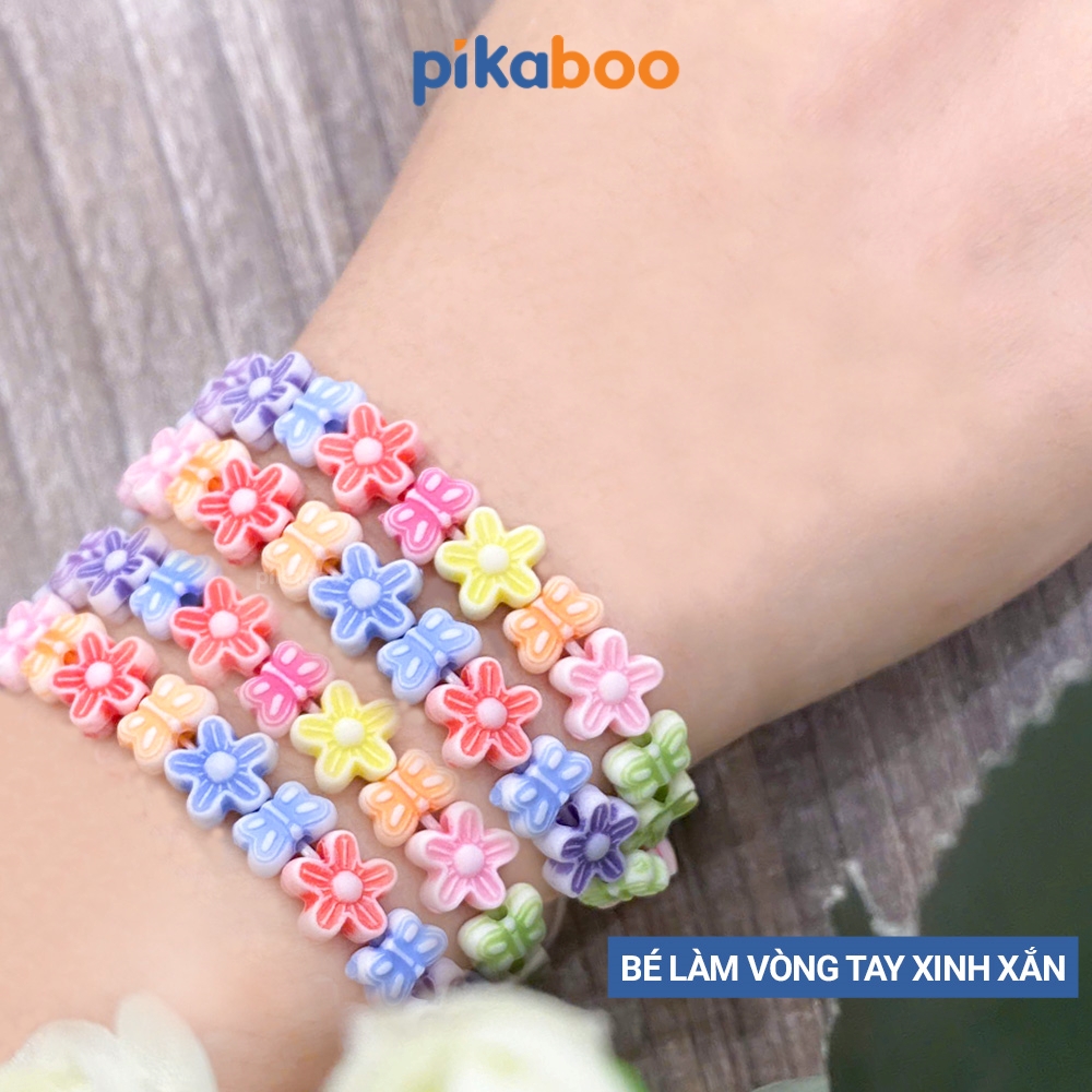 Hạt làm vòng tay Pikaboo, đồ chơi DIY cho bé tự sáng tạo