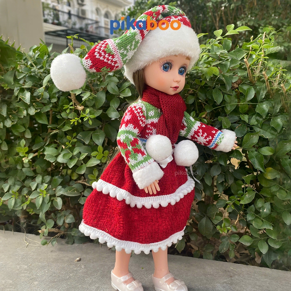 Búp bê Noel Pikaboo kèm cành thông xinh xắn