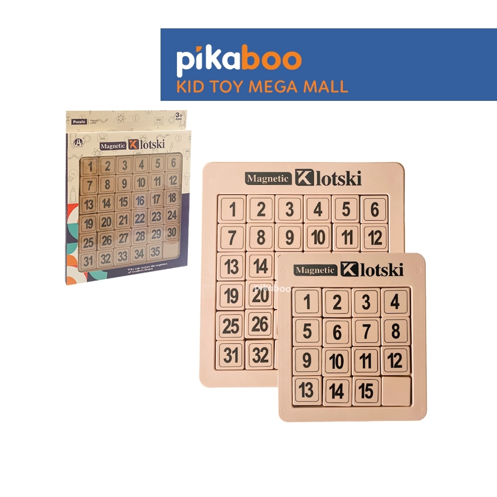 Bảng trượt số thông minh gắn nam châm Klotski
