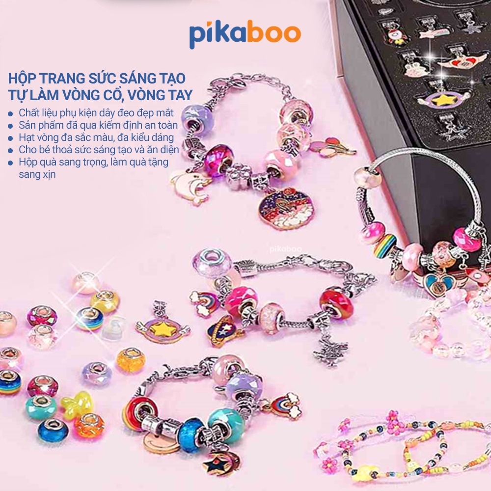 Đồ chơi hộp trang sức, xâu vòng tay cho bé Pikaboo