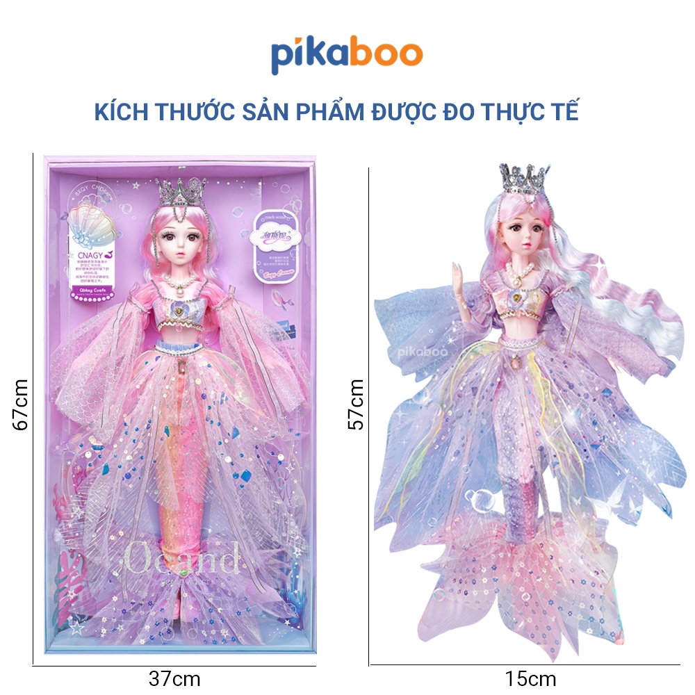 Đồ chơi búp bê nàng tiên cá cho bé gái Pikaboo