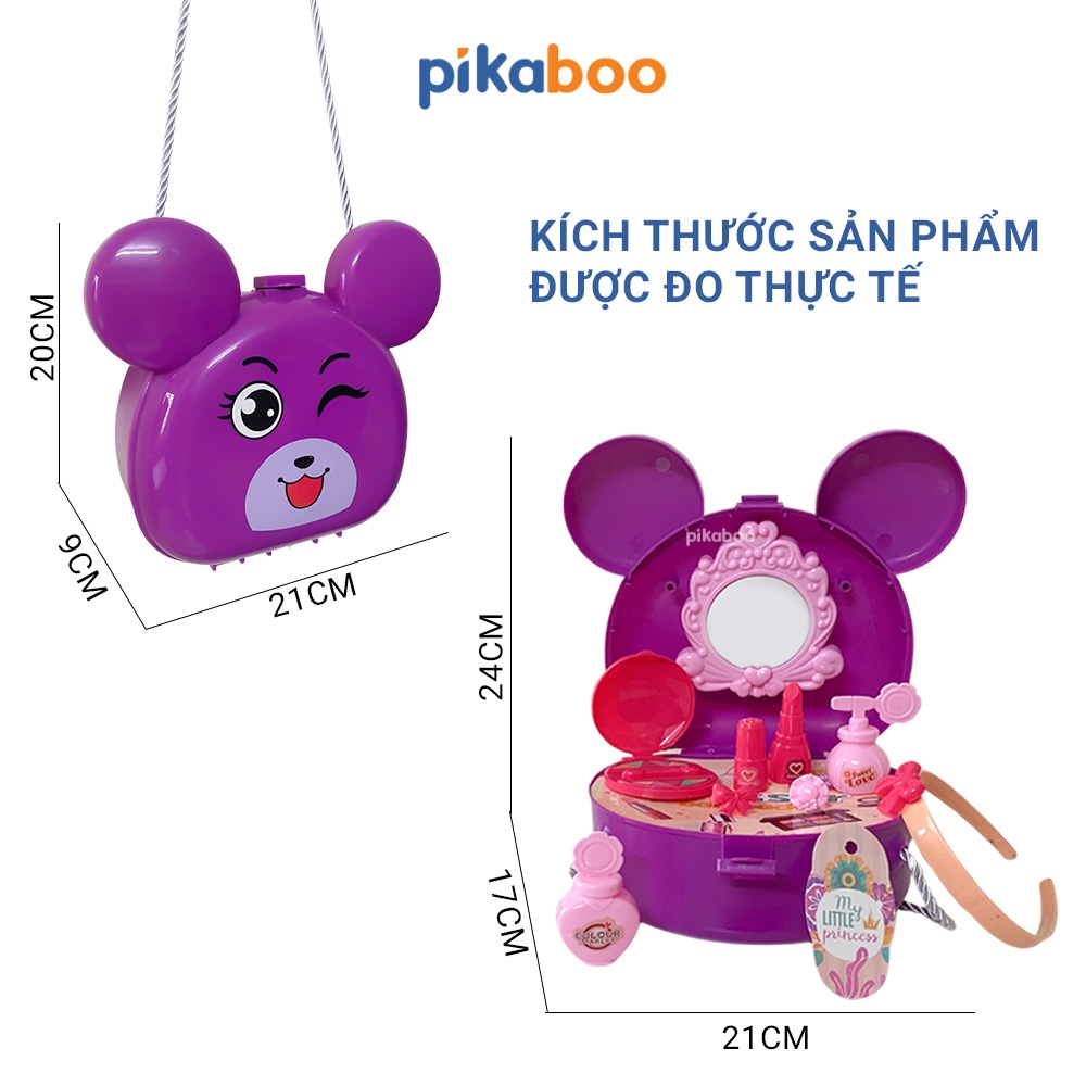 Bộ đồ chơi nhập vai balo trang điểm, siêu thị, bác sĩ Pikaboo