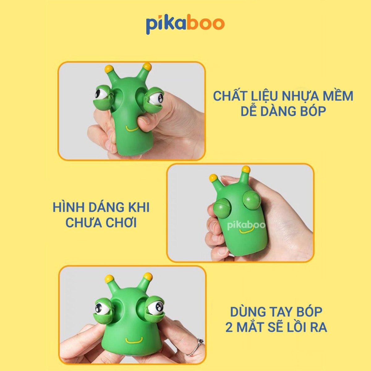 Kid Pikaboo Đồ chơi xả Stress Squishy nắn bóp đàn hồi giảm căng thẳng Pikaboo ...