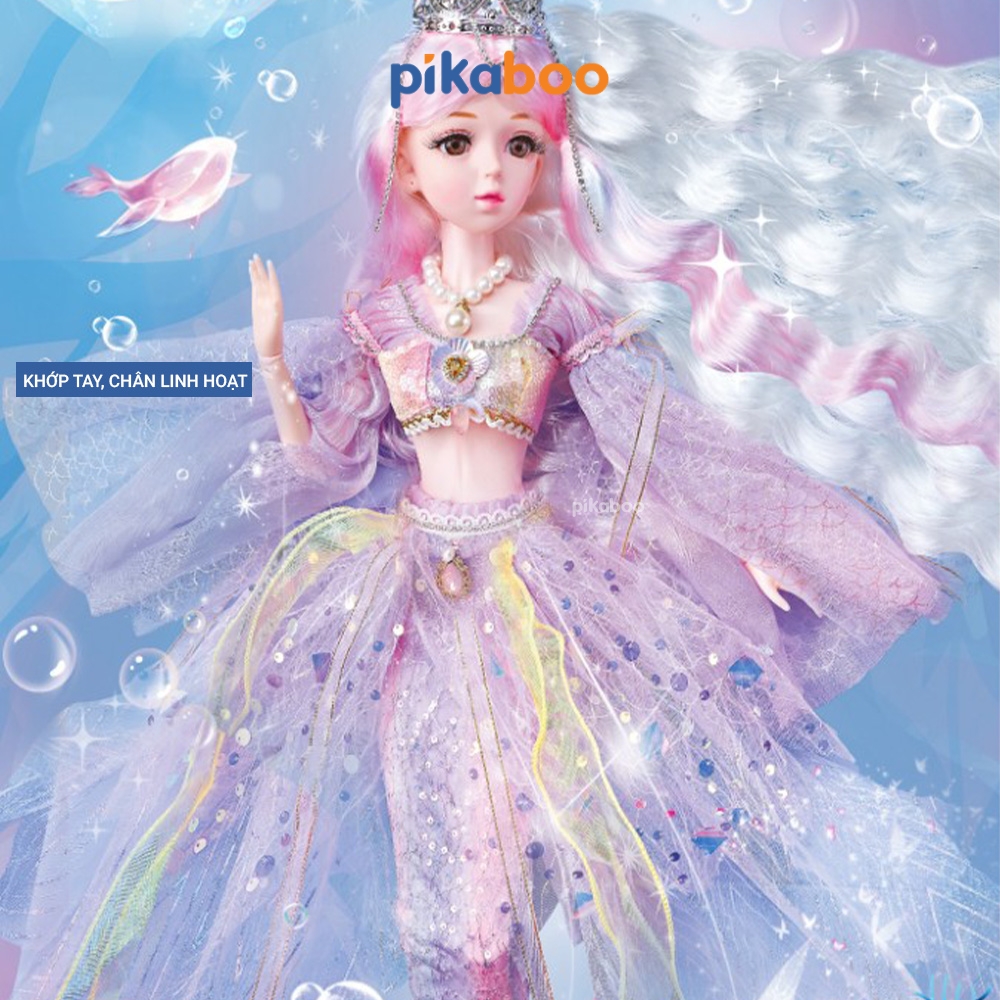 Đồ chơi búp bê nàng tiên cá cho bé gái Pikaboo