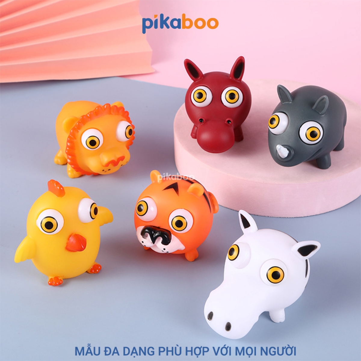 Đồ chơi xả Stress Squishy nắn bóp đàn hồi giảm căng thẳng Pikaboo