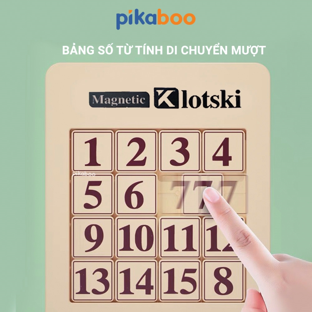 Bảng trượt số thông minh gắn nam châm Klotski