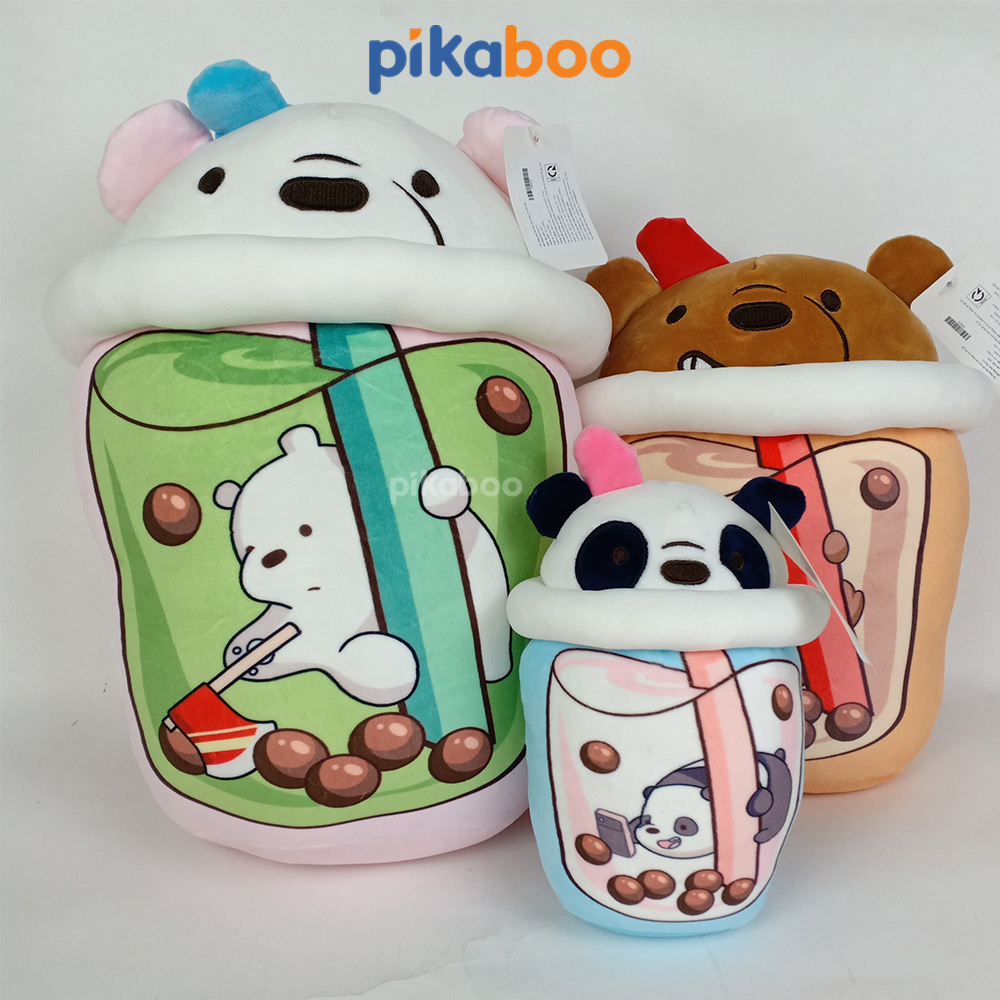 Gấu bông trà sữa hình con gấu | Pikaboo Kid Toy Mega Mall