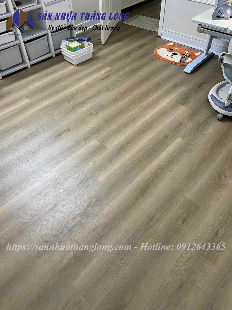 Sàn nhựa giả gỗ 6mm Glotex