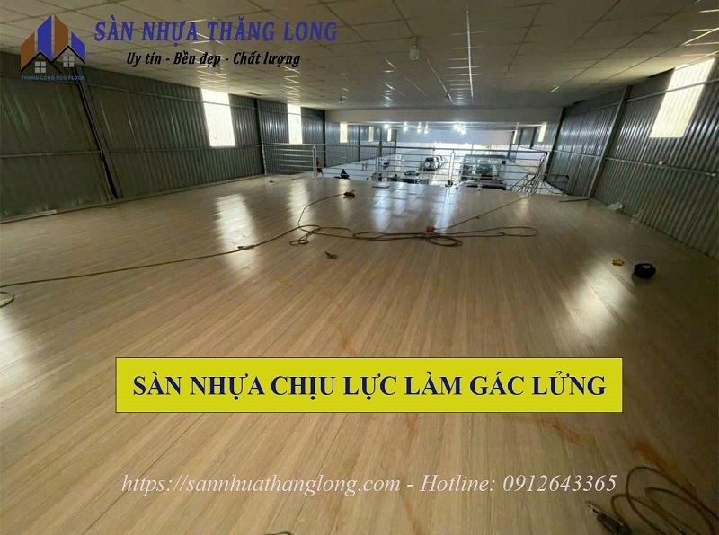 Báo giá ván sàn nhựa PVC chịu lực làm gác lửng, gác xép mới nhất