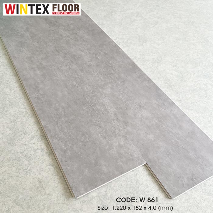 Sàn nhựa hèm khoá SPC vân xi măng - W 861