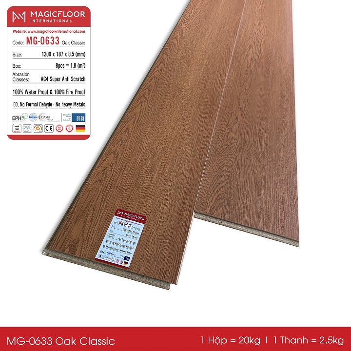 SÀN MAGIC - MG 0633 OAK CLASSIC 8.5MM