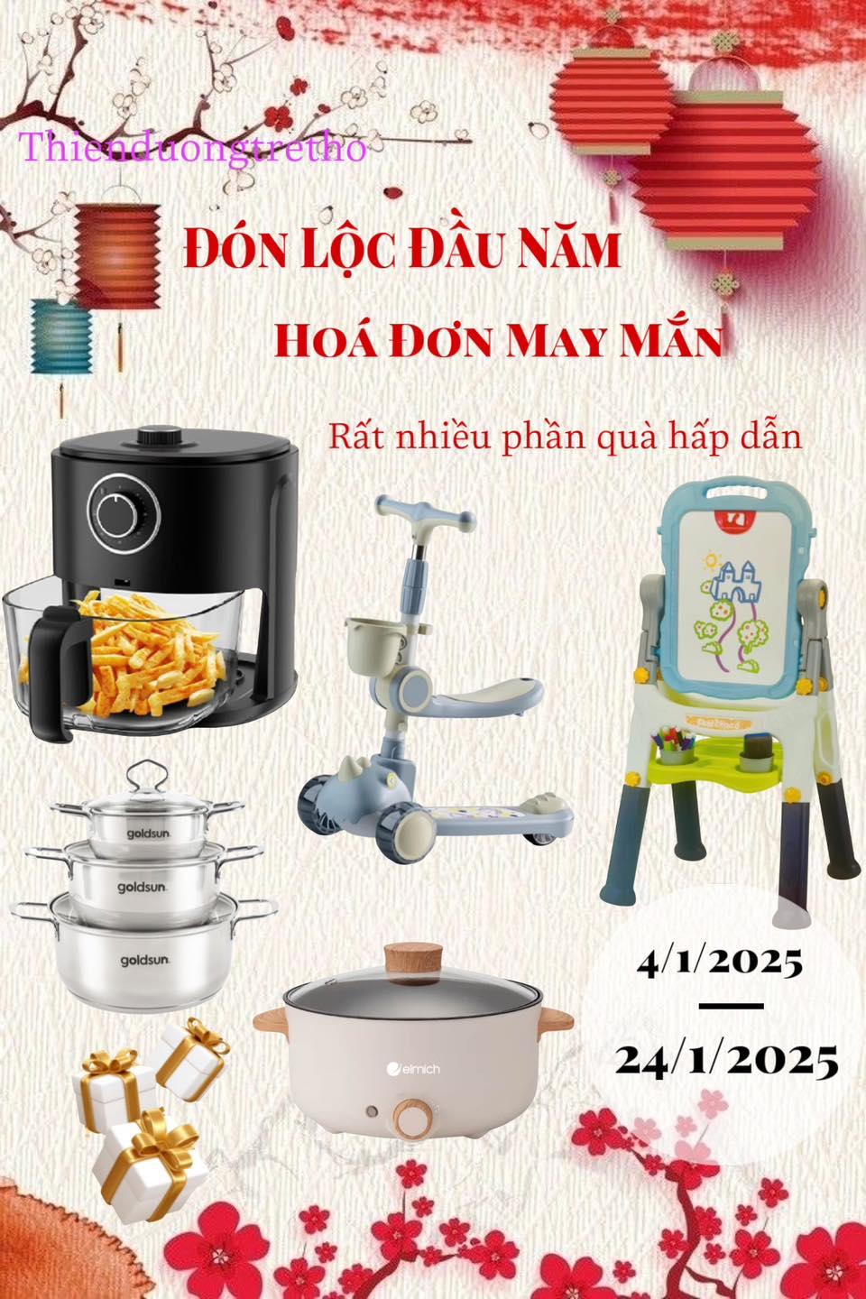 LỘC ĐẦU NĂM MỚI VỚI CHƯƠNG TRÌNH HÓA ĐƠN MAY MẮN