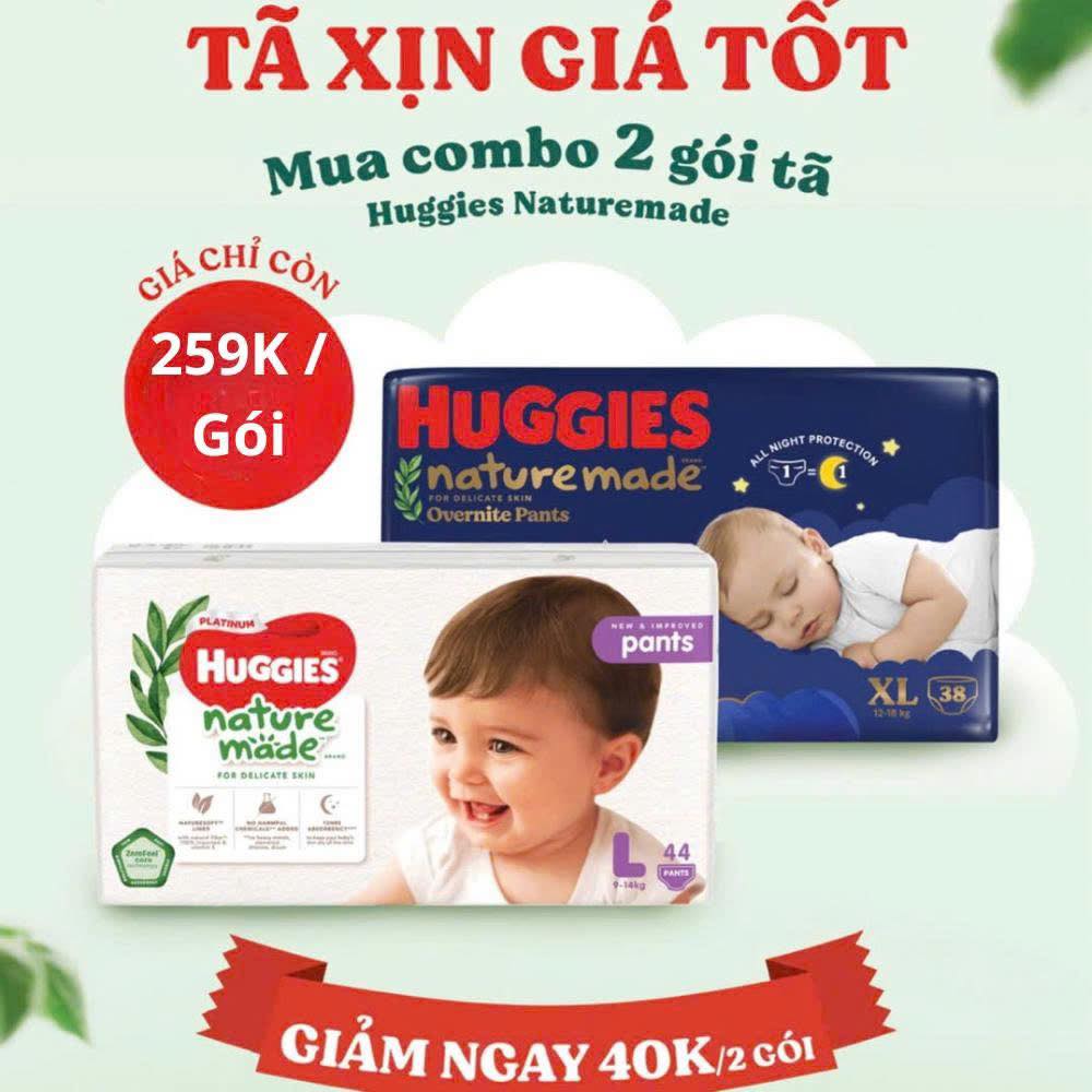 🌿 HUGGIES NATUREMADE - TÃ XỊN GIÁ TỐT, CHỐT NGAY KẺO LỠ!