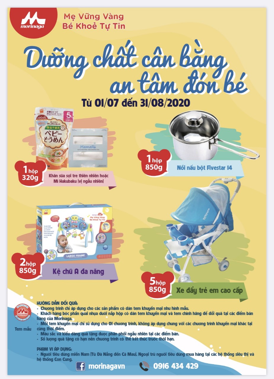 KHUYẾN MÃI TẶNG QUÀ SỮA MORINAGA HAGUKUMI TỪ 0-6 THÁNG ĐÂY!