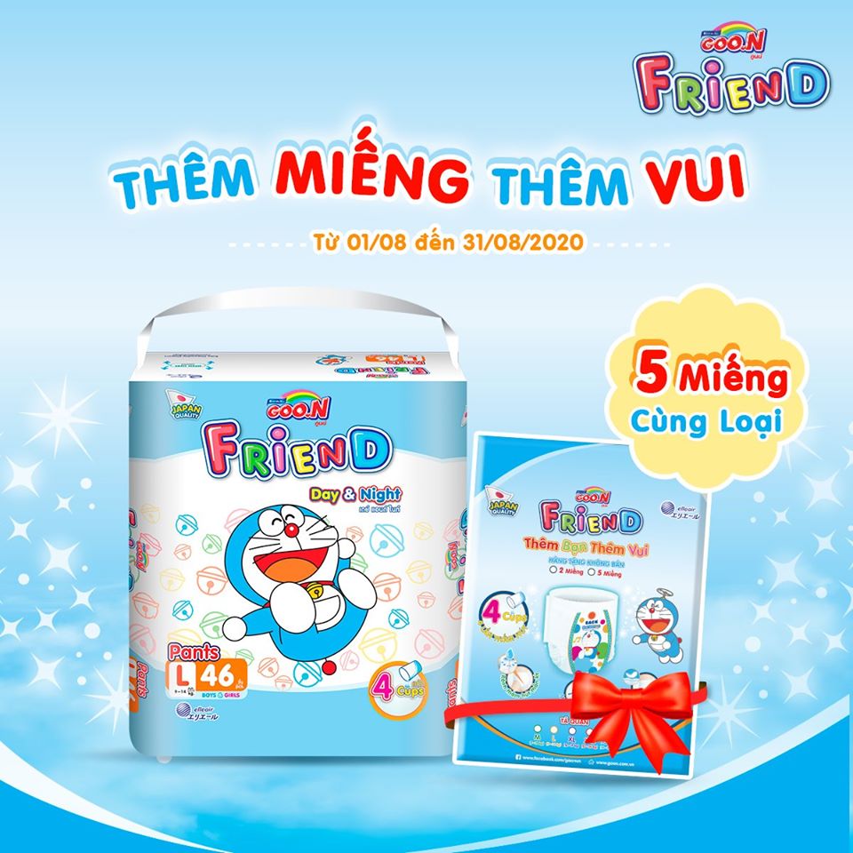 CHƯƠNG TRÌNH KHUYẾN MÃI TẶNG MIẾNG- GOO.N FRIEND THÁNG 8