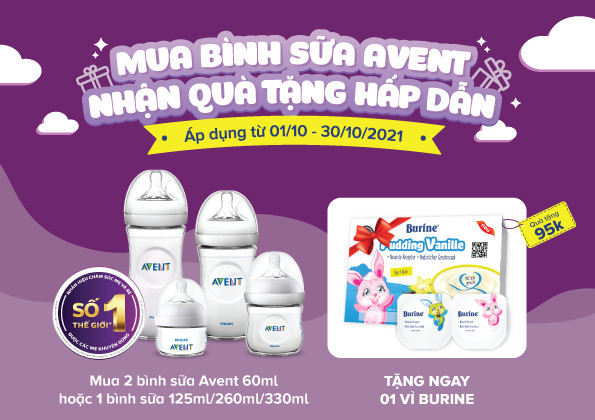 KHUYẾN MÃI BÌNH AVENT THÁNG 10