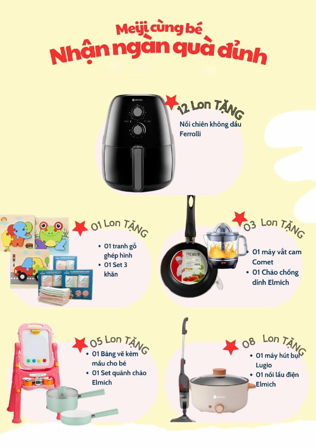 Chương Trình Khuyến Mãi Tặng Quà Cực Hấp Dẫn Từ Sữa Meiji Nhập Khẩu!