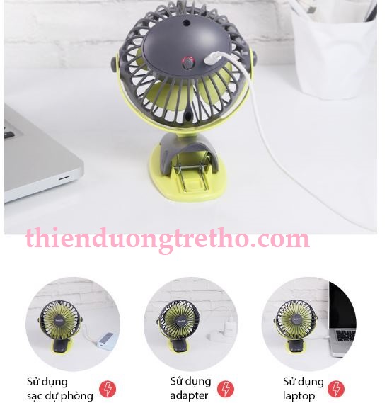 Quạt Mini Yoobao Chân kẹp