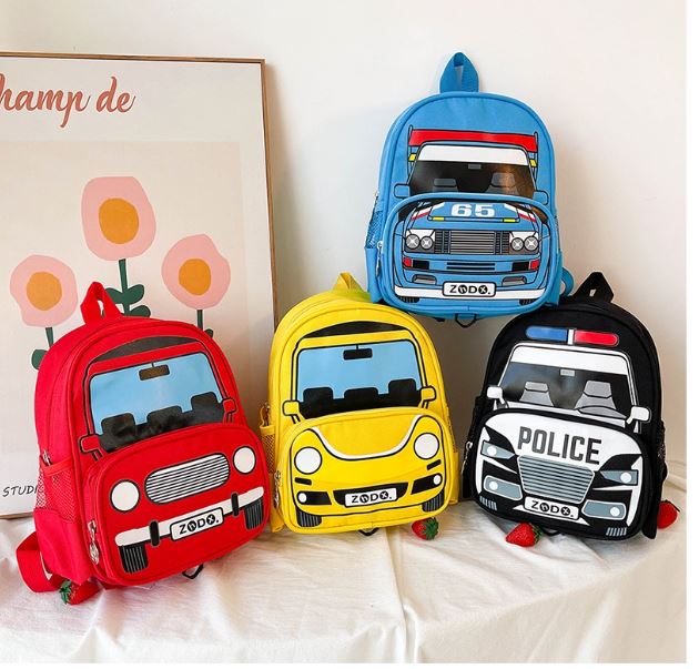 Balo Mẫu Giáo Ô Tô 2 Ngăn Xiao