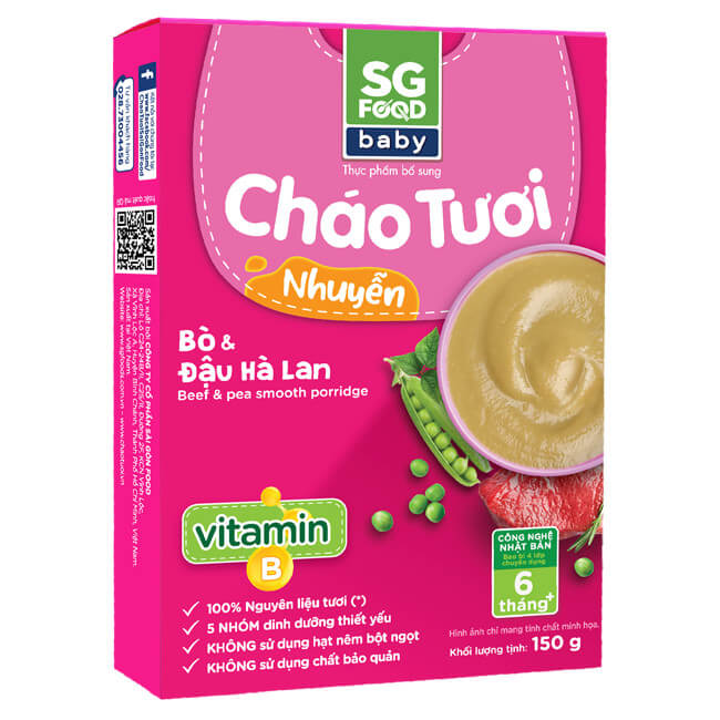 Cháo Tươi Nhuyễn SG Food 150g