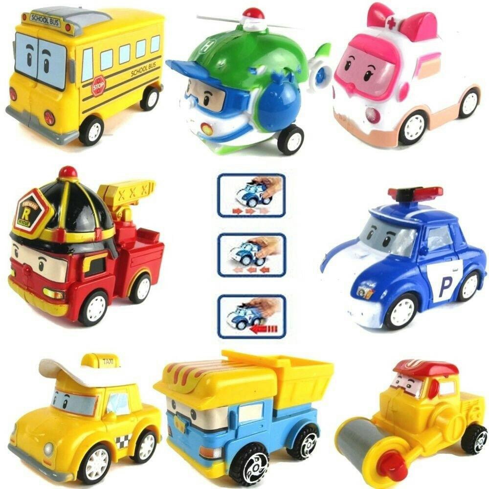 Hộp đồ chơi bộ sưu tập 8 chiếc xe Poli biến hình (3Y+) ...