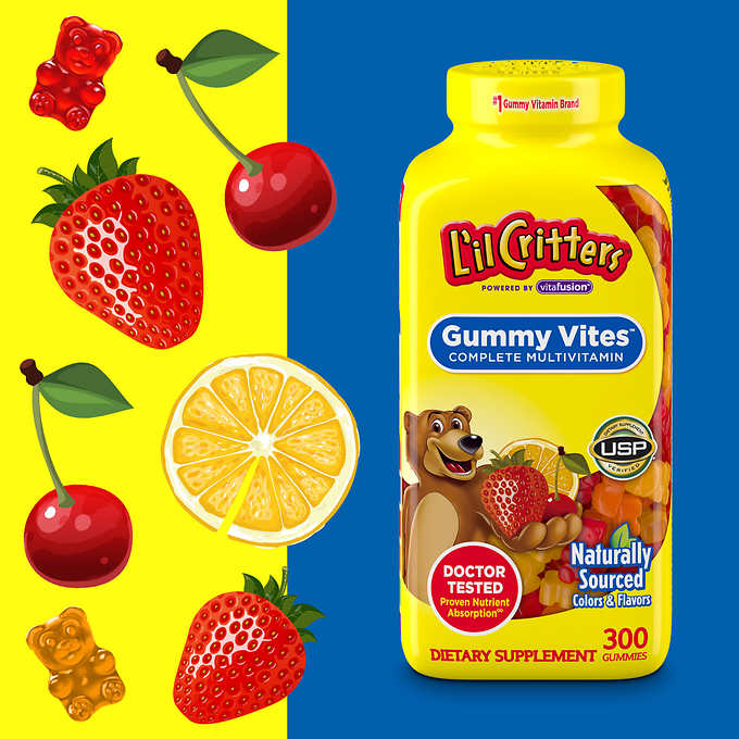 Kẹo Dẻo Bổ Sung Vitamin L'il Critter Gummy Vites 300 Viên –  thienduongtretho.com