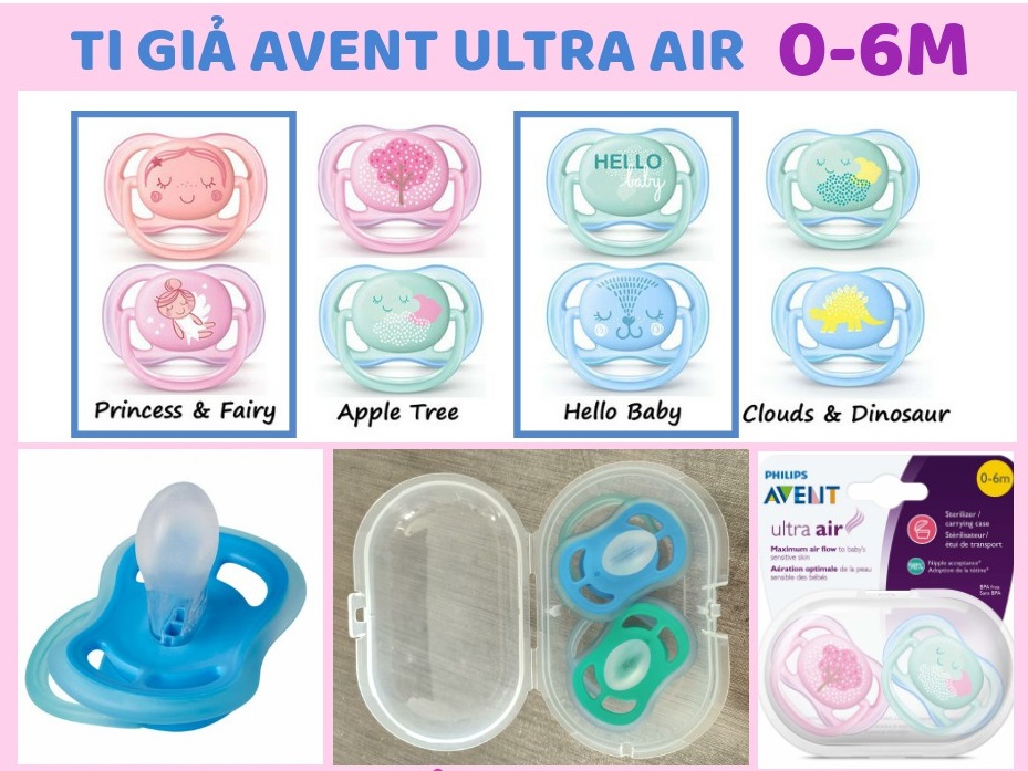 Ty Ngậm Philips Avent Ultra Air 0-6 Tháng (Lẻ 1 Cái) – Thienduongtretho.Com