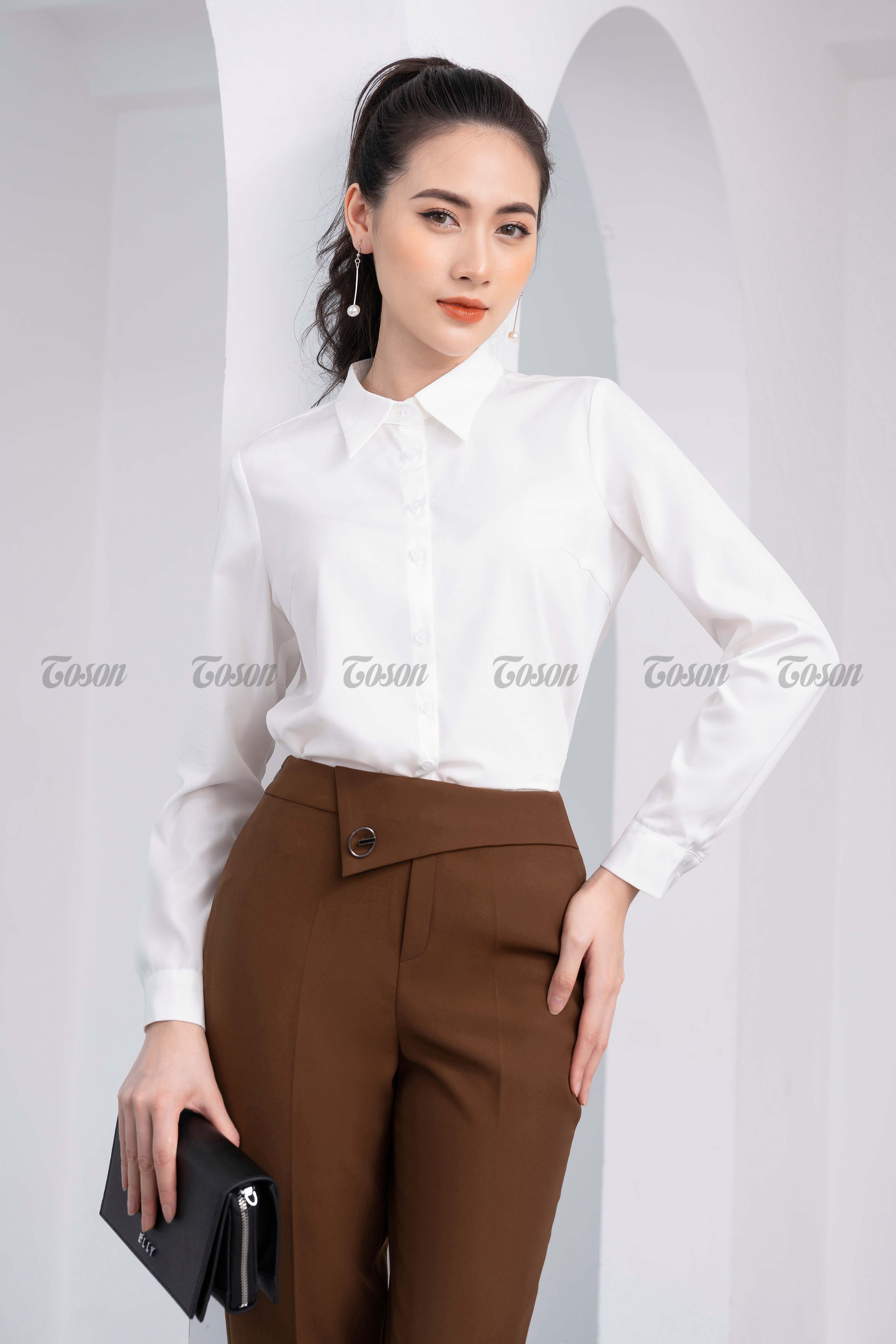 Đồng Phục Đầm Công Sở 004 Mẫu Cực Đẹp | Phú Hoàng Uniform