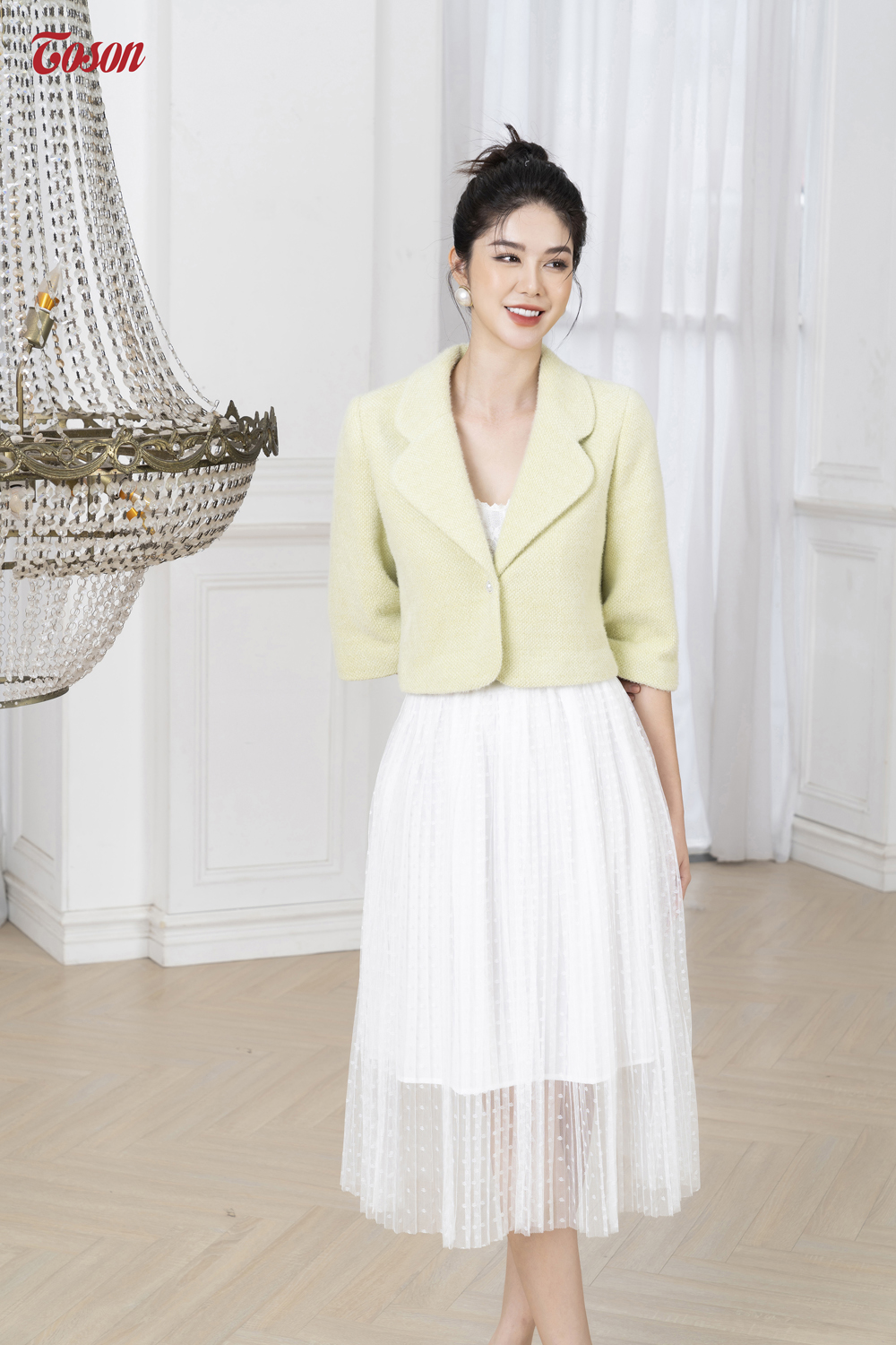 Sale Chân váy trắng xòe, trên gối: Hàng thiết kế | Shopee Việt Nam