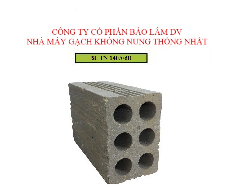 Gạch Block 6 Lỗ  BL-TN 140A/6H (190 x 140 x 90)