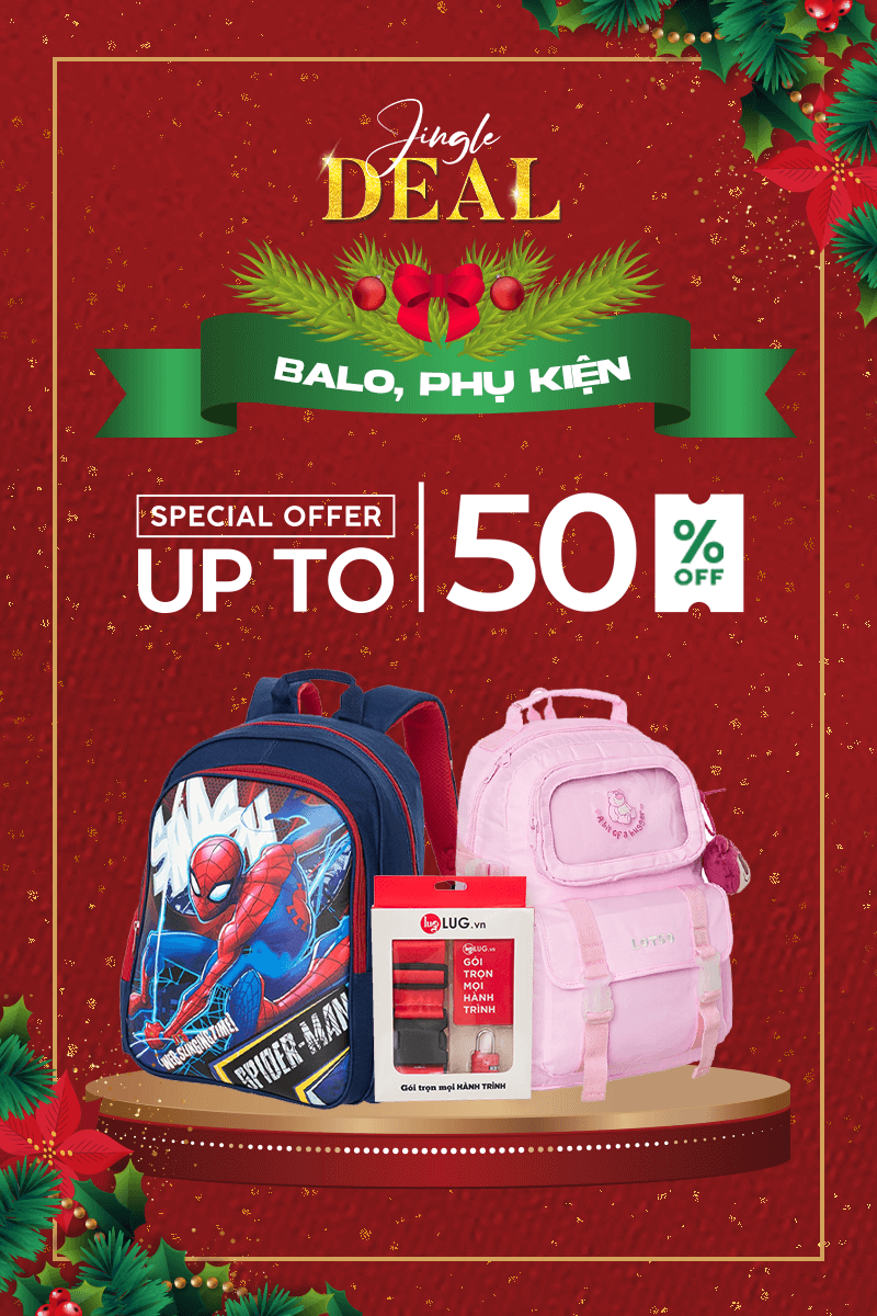 UP TO 50% - BALO, TÚI XÁCH, PHỤ KIỆN