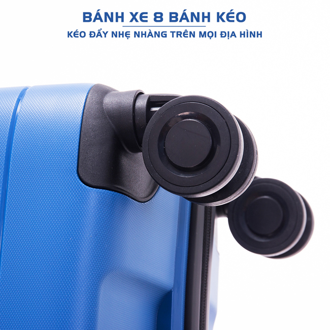 Hệ thống bánh xe 8 bánh của vali kéo SB1201