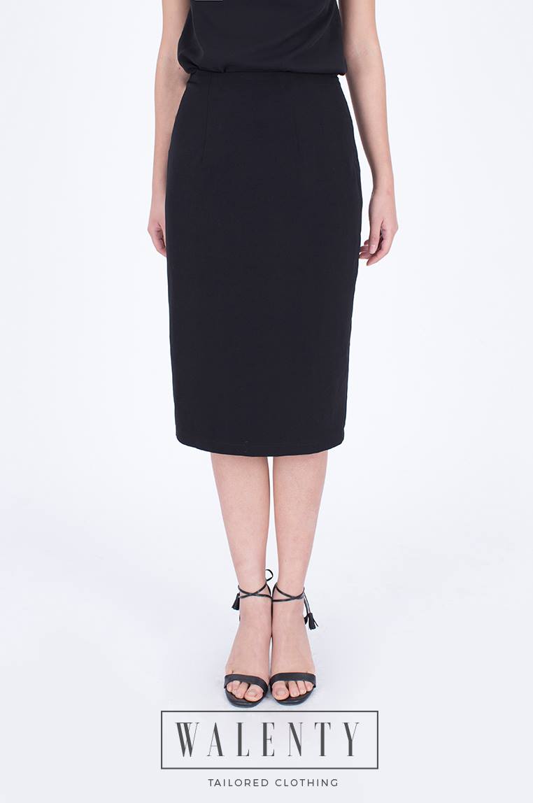 Chân váy nữ công sở Merriman mã THWSK05 màu đen