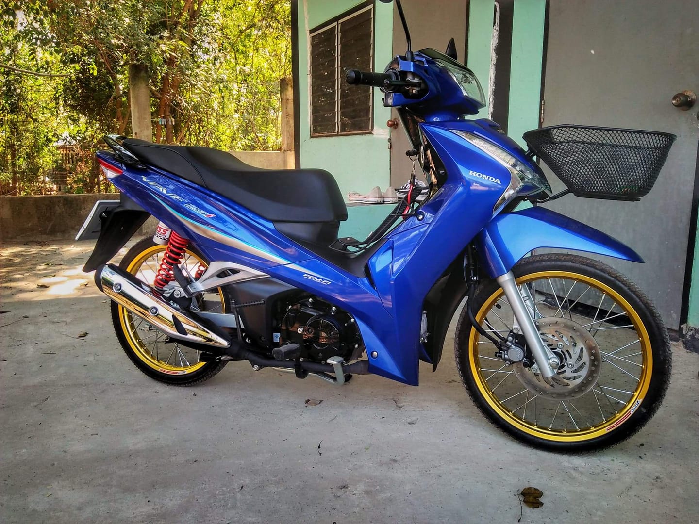 Bộ Tem Honda Wave 125I Thái Lan Đời 2020 Xanh Dương - 100C Parts | Phụ Tùng  100C