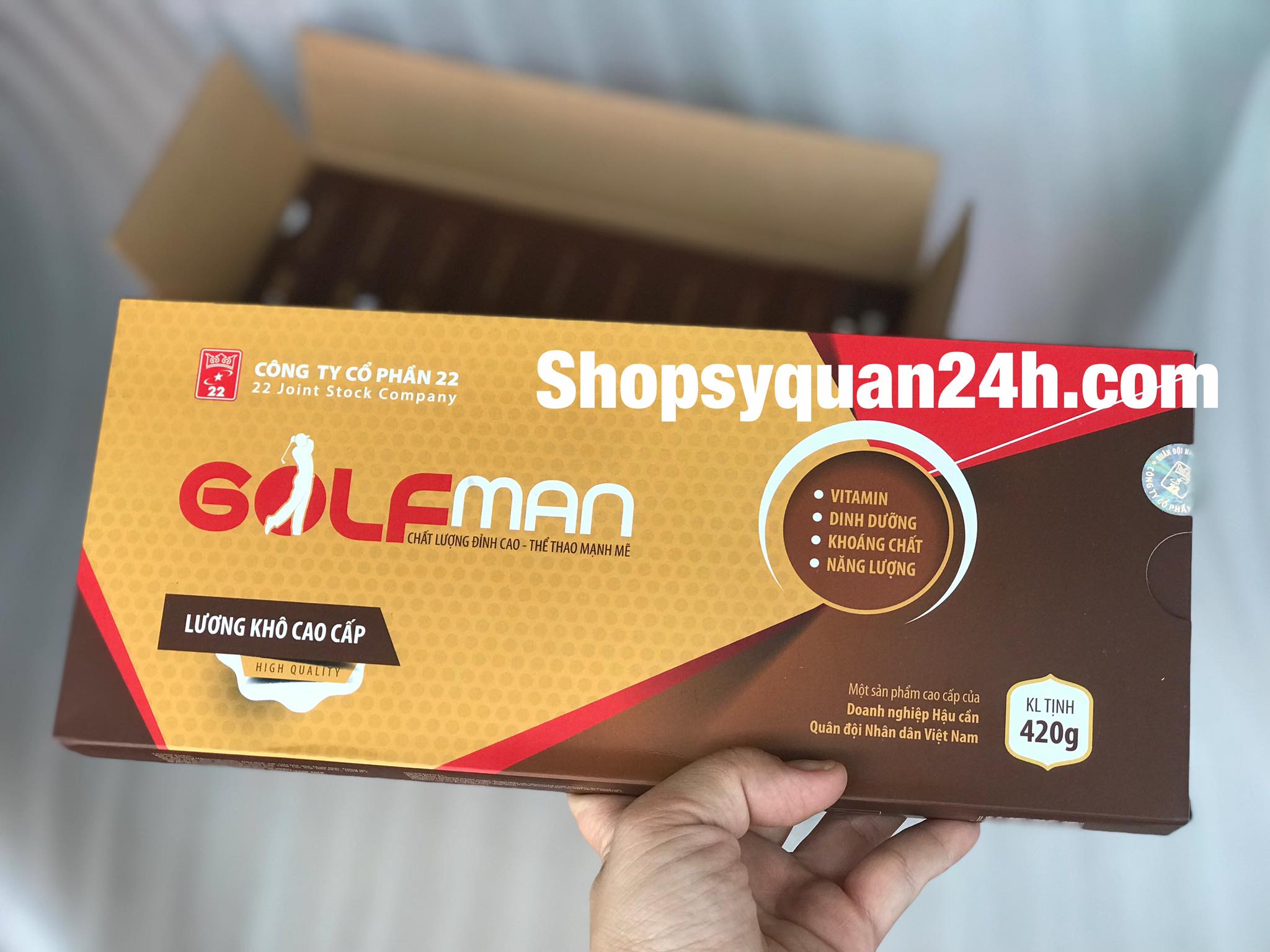 Lương Khô Thể Thao Golfman - Hộp 420g